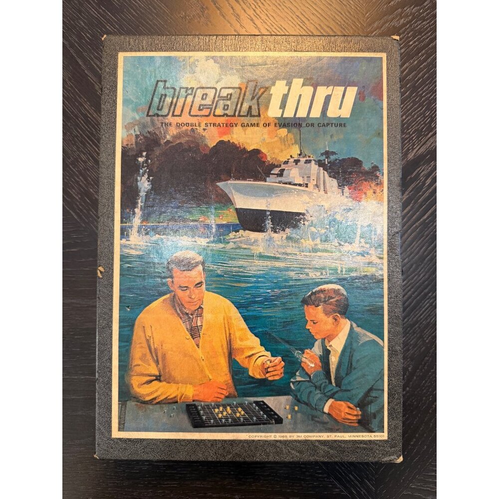 Breakthru 1965 Strategy Board Game By 3M Bookshelf Series Complete Vintage